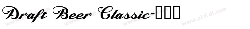Draft Beer Classic字体转换